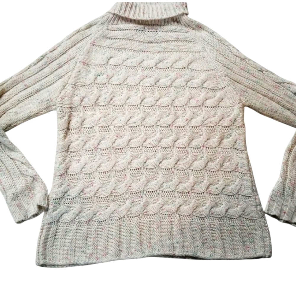 Cliche culture sz S chunky knit rainbow thread sweater wool blend